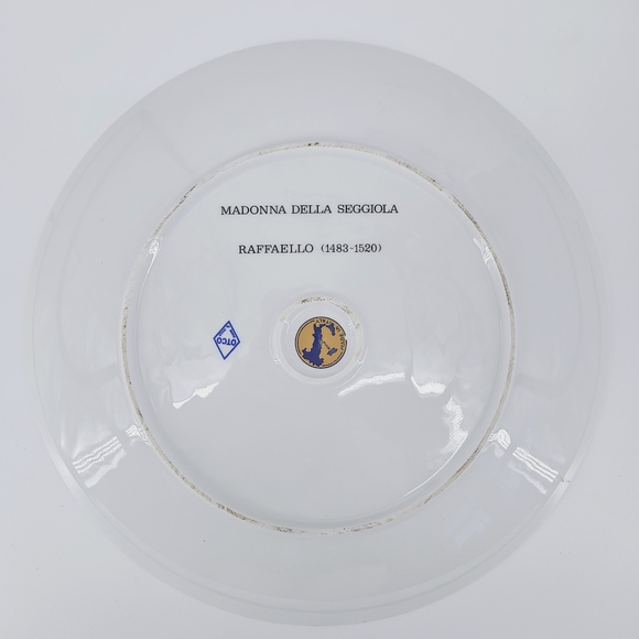 Madonna Del Cardellino & Madonna Della Seggliola 13" Decorative Plates - Italy - Picture 7 of 8